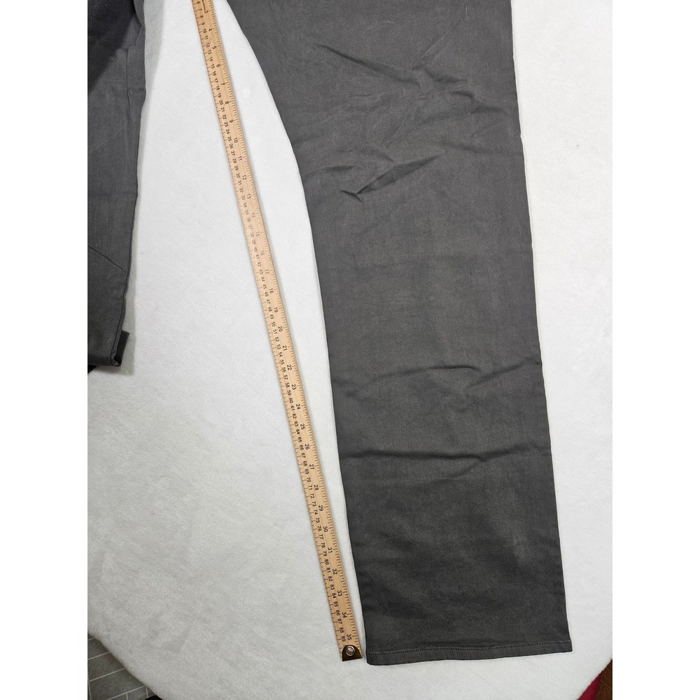 Peter Millar Signature Sateen Classic Fit Gray Pants Men's 40L Stretch 5-Pocket - Picture 9 of 10